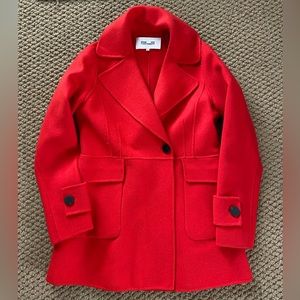 Diane von Furstenberg Red coat Sz s